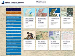 Image of NLS digital maps webpage