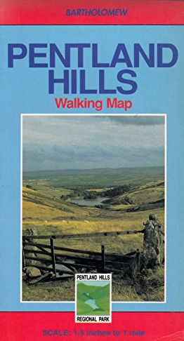cover of Bartholomew 1990 map of Pentland Hills
