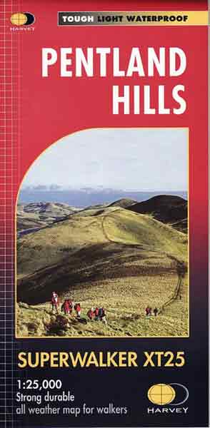 Harvey pentland hills map cover