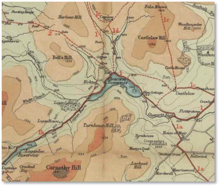 Gall & Inglis, Pedestrian’s Map of the Pentland Hills